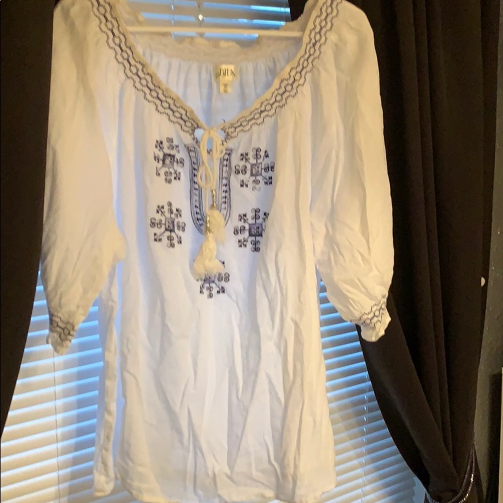 White cotton blouse